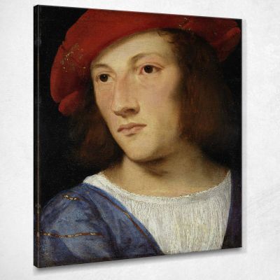 Ritratto Di Un Giovane Titian Tiziano Vecellio ttn50 quadro stampa su tela