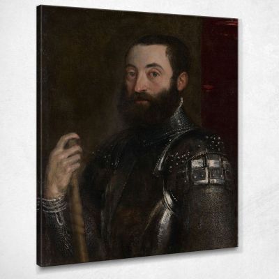 Ritratto Di Guidobaldo Ii Della Rovere Duca Di Urbino Titian Tiziano Vecellio ttn53 quadro stampa su tela