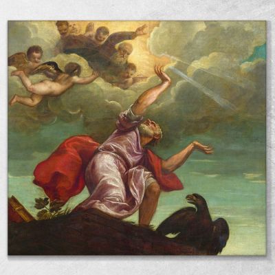 San Giovanni Evangelista A Patmos Titian Tiziano Vecellio ttn59 quadro stampa su tela