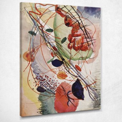 Acquerello Wassily Kandinsky wk13 quadro stampa su tela
