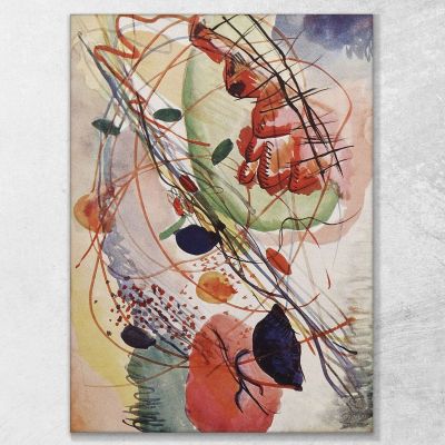 Watercolor Wassily Kandinsky, wk13 canvas print