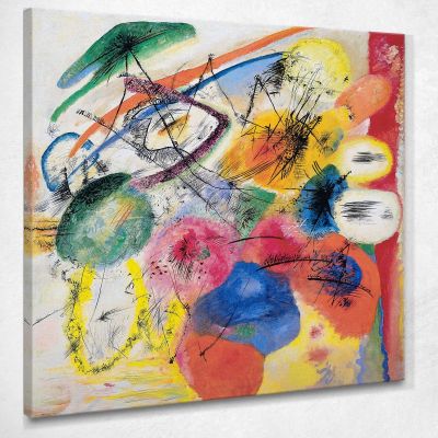 Tratti Neri I Wassily Kandinsky wk22 quadro stampa su tela