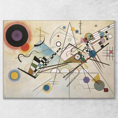 Composizioneviii Wassily Kandinsky wk38 quadro stampa su tela