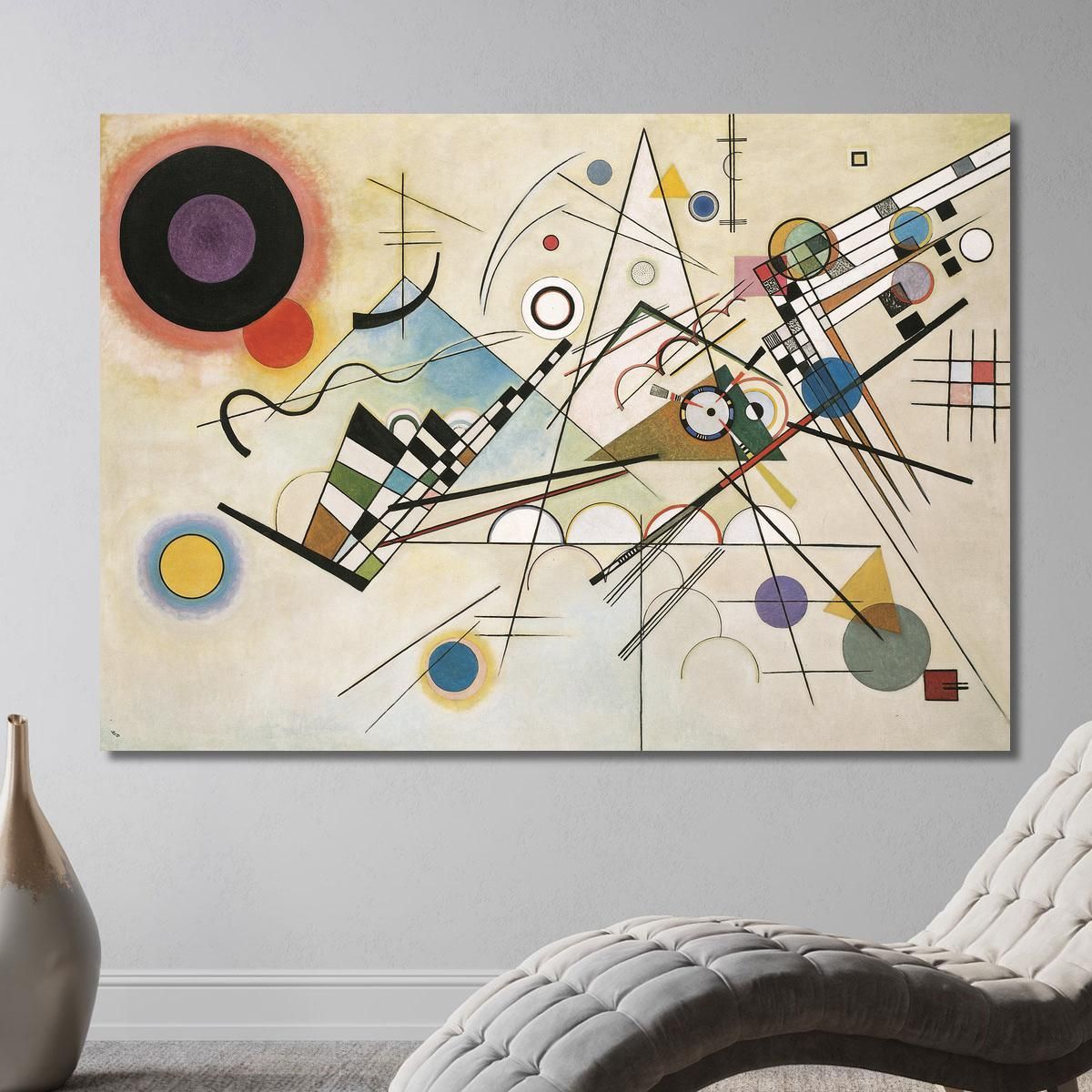 Composizioneviii Wassily Kandinsky wk38 quadro stampa su tela