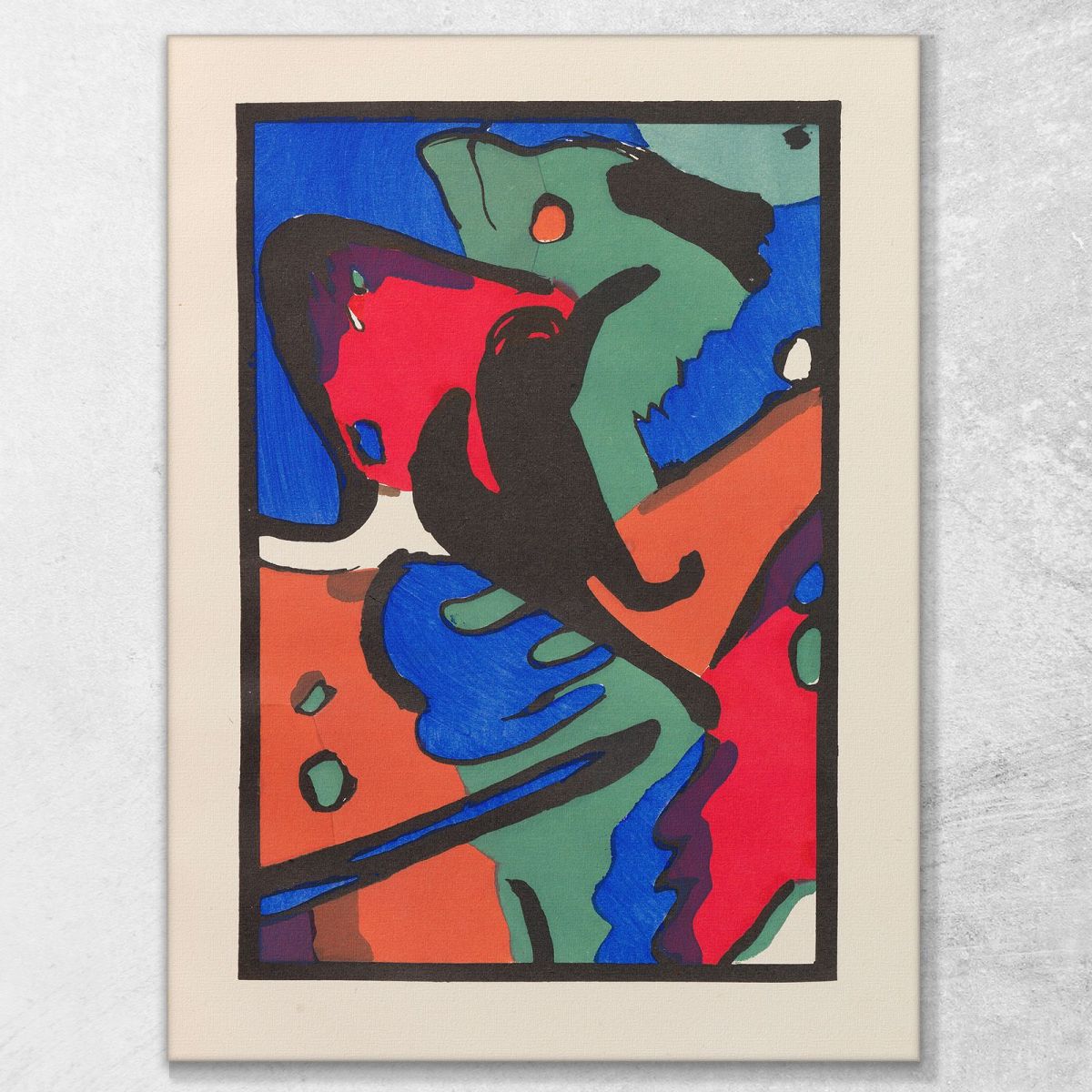 Il Cavaliere Azzurro 2 Wassily Kandinsky wk45 quadro stampa su tela