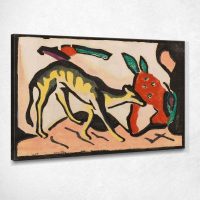 Il Cavaliere Blu Wassily Kandinsky wk46 quadro stampa su tela