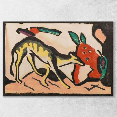 Il Cavaliere Blu Wassily Kandinsky, wk46 quadro stampa su tela