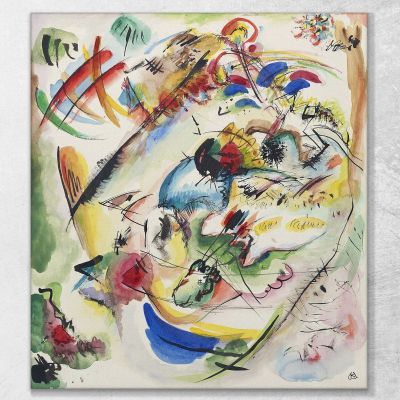 Bozza Di Dreamy Improvisation Wassily Kandinsky wk51 quadro stampa su tela