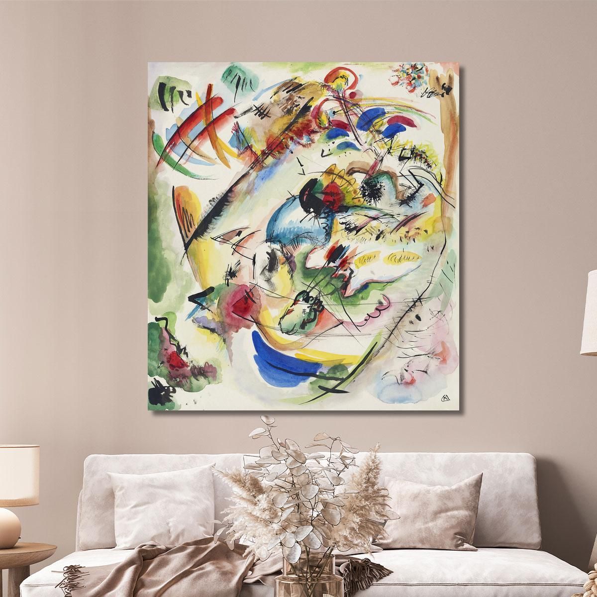 Bozza Di Dreamy Improvisation Wassily Kandinsky wk51 quadro stampa su tela