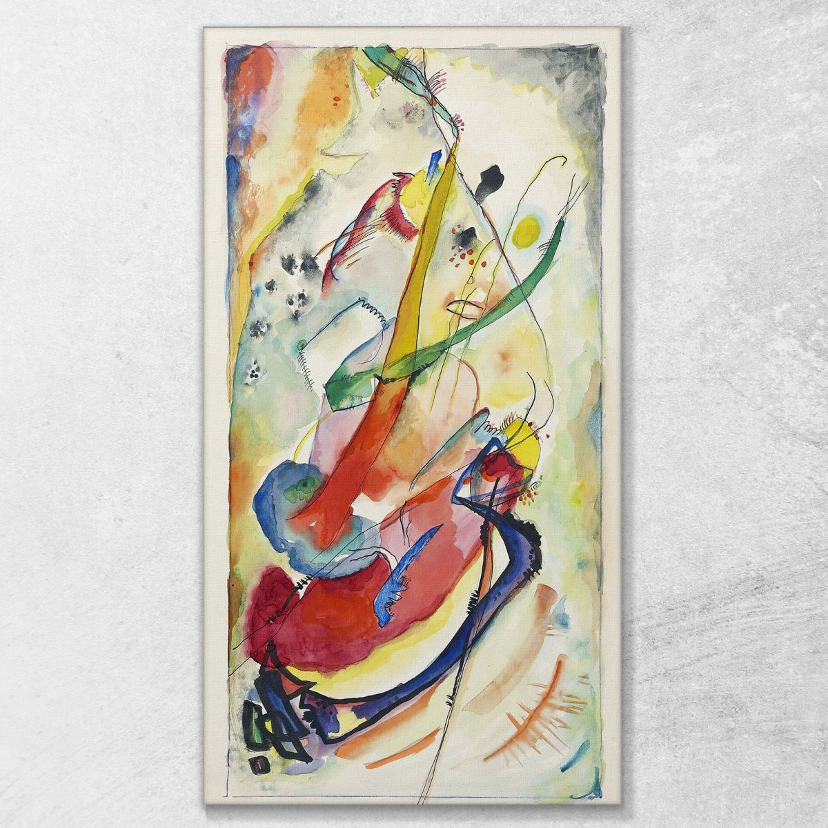 Progetto Per Un Murale Per Edwin R. Campbell N. 1 Wassily Kandinsky wk59 quadro stampa su tela