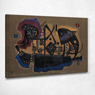 Treccia Intrecciata Wassily Kandinsky wk66 quadro stampa su tela