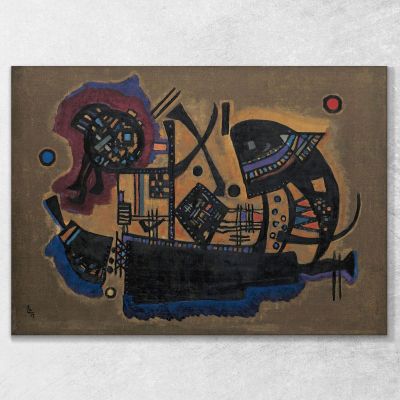 Treccia Intrecciata Wassily Kandinsky wk66 quadro stampa su tela