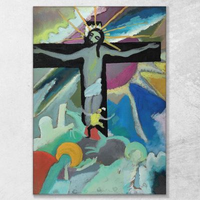 Cristo Crocifisso Wassily Kandinsky wk67 quadro stampa su tela