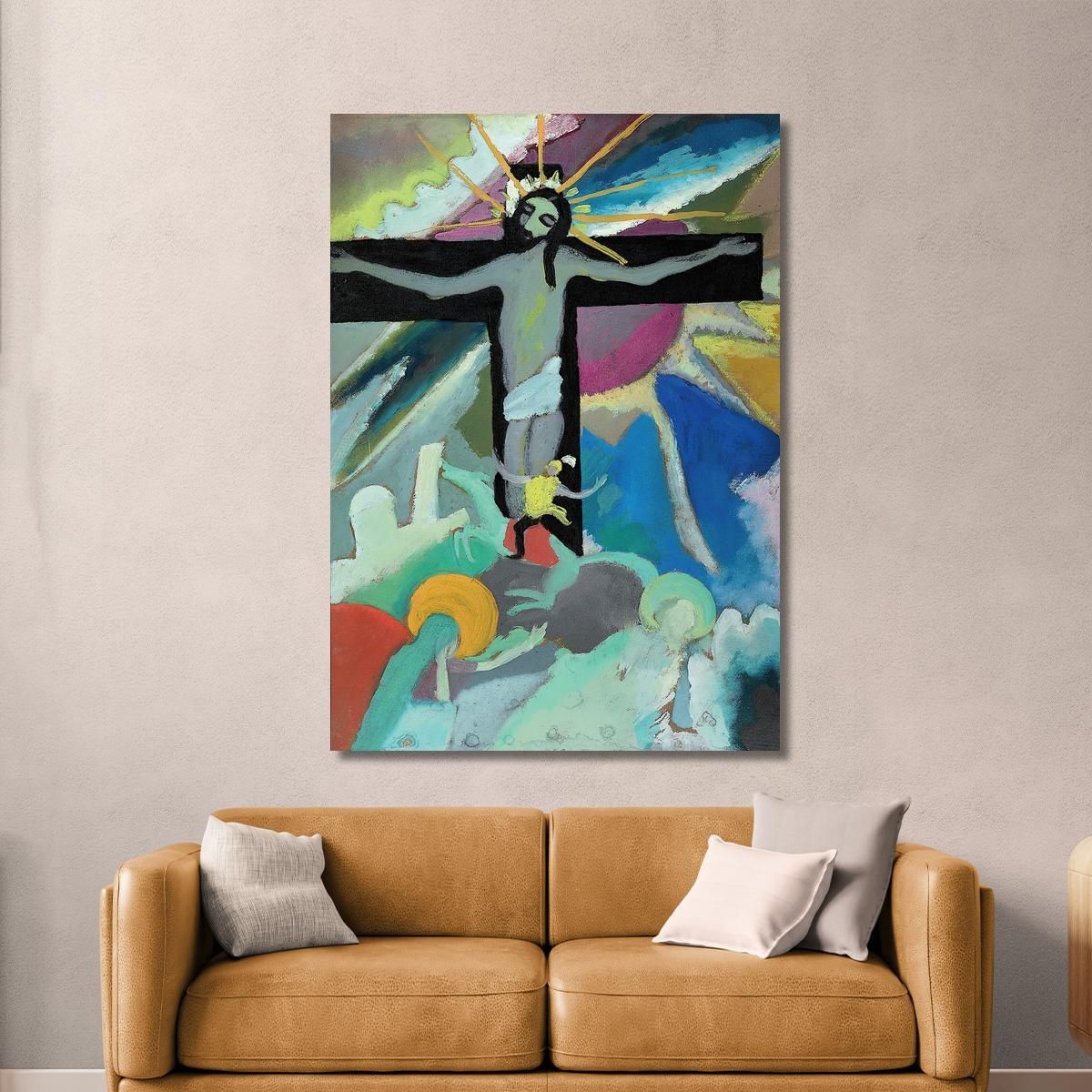 Cristo Crocifisso Wassily Kandinsky wk67 quadro stampa su tela