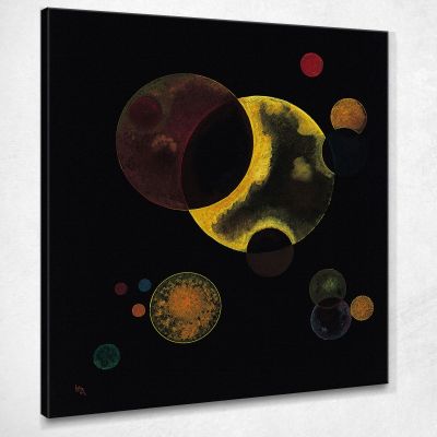 Cerchi Pesanti Wassily Kandinsky wk72 quadro stampa su tela