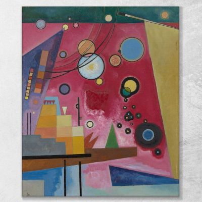 Heavy Red 1924 Wassily Kandinsky, wk73 canvas print