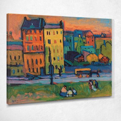 Case A Monaco Di Baviera Wassily Kandinsky wk76 quadro stampa su tela