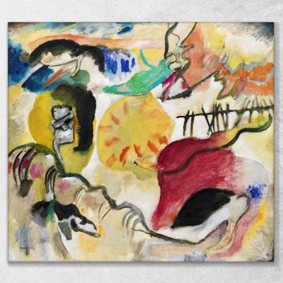 Improvisation 27 Garden Of Love Ii Wassily Kandinsky, wk86 canvas print