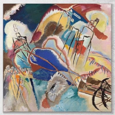 Improvisation N°30 Canons Wassily Kandinsky, wk93 tableau impression sur toile