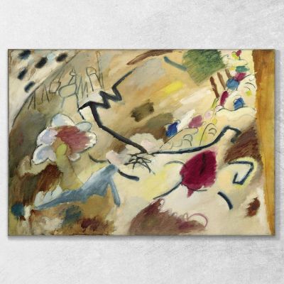 Croquis De Chevaux Pour Improvisation N°20 1911 Wassily Kandinsky, wk94 tableau impression sur toile