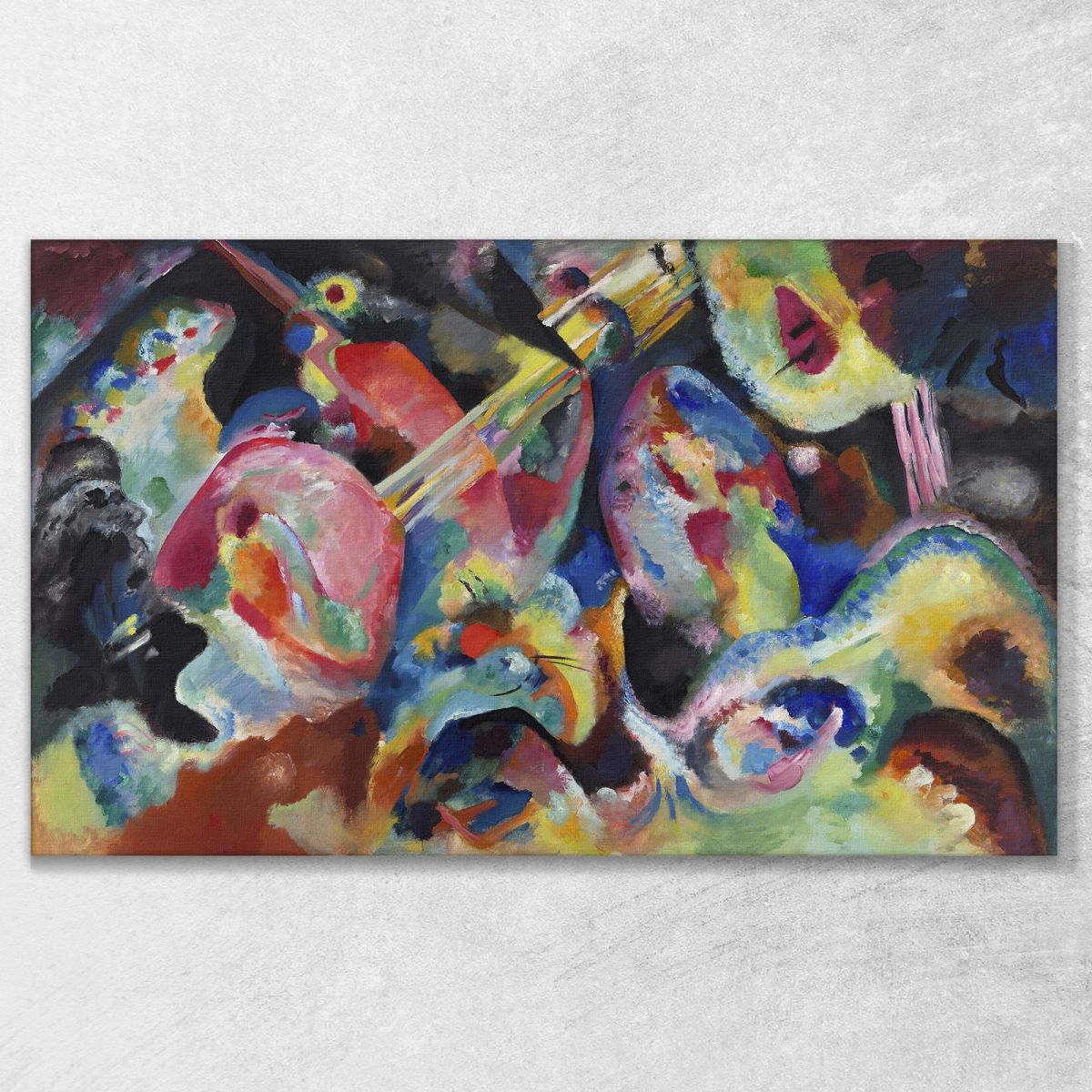 Improvvisazione. Diluvio 1913 Wassily Kandinsky wk95 quadro stampa su tela