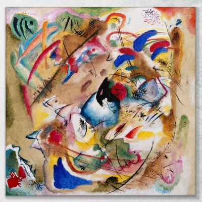 Improvisación. Soñador 1913 Wassily Kandinsky, wk96 cuadro en lienzo