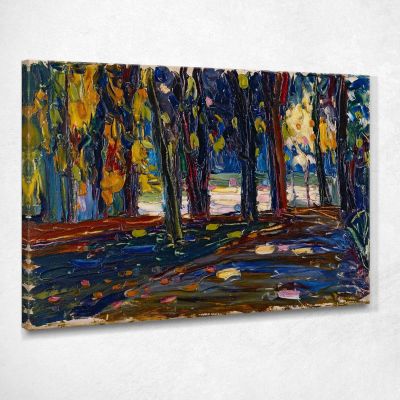 Nel Parco Di St. Cloud Fall Ii Wassily Kandinsky wk100 quadro stampa su tela