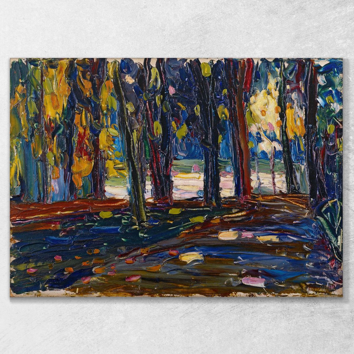 Nel Parco Di St. Cloud Fall Ii Wassily Kandinsky wk100 quadro stampa su tela