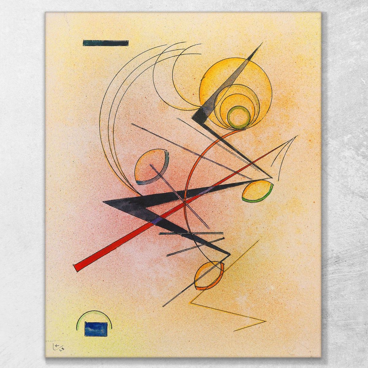 Poco Caldo Wassily Kandinsky wk115 quadro stampa su tela