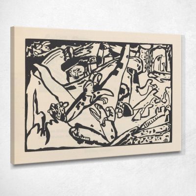 Suona Pl.24 Wassily Kandinsky wk139 quadro stampa su tela