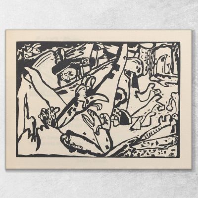 Suona Pl.24 Wassily Kandinsky, wk139 quadro stampa su tela