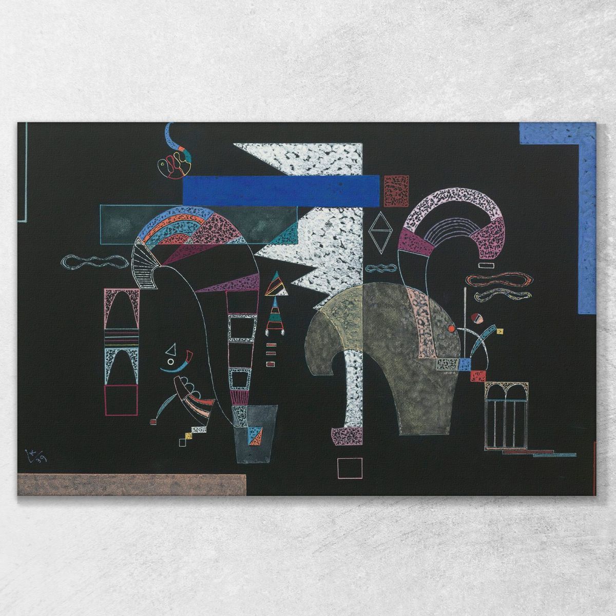 La Forma Bianca 2 Wassily Kandinsky wk143 quadro stampa su tela