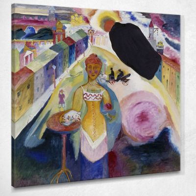 Signora A Mosca Wassily Kandinsky wk144 quadro stampa su tela