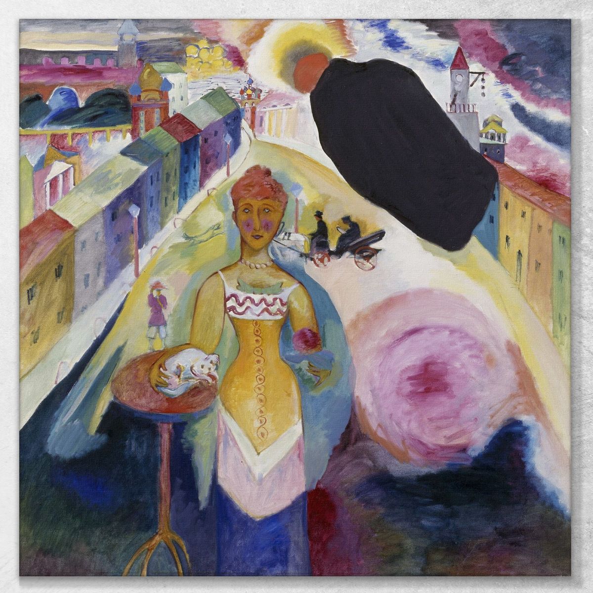 Signora A Mosca Wassily Kandinsky wk144 quadro stampa su tela