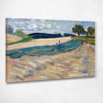 Paesaggio Con Campo Giallo Wassily Kandinsky wk145 quadro stampa su tela