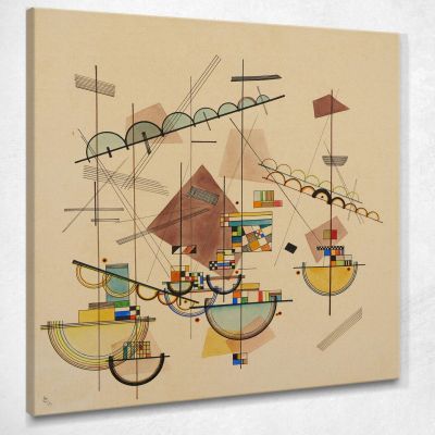 Liricamente Lirico Wassily Kandinsky wk155 quadro stampa su tela