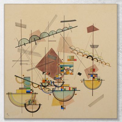 Lyriquement Lyrique Wassily Kandinsky, wk155 tableau impression sur toile