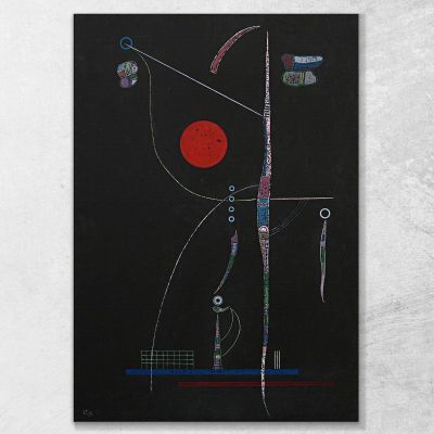 Red Accent Wassily Kandinsky, wk156 canvas print