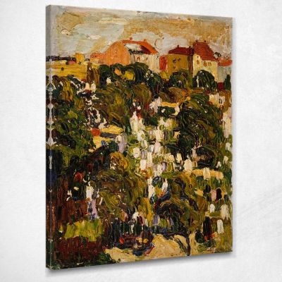 Monaco Di Baviera Il Cimitero Del Nord 1903 Wassily Kandinsky wk162 quadro stampa su tela