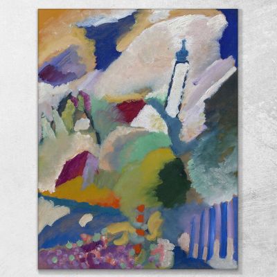 Murnau Con La Iglesia I Wassily Kandinsky, wk163 cuadro en lienzo