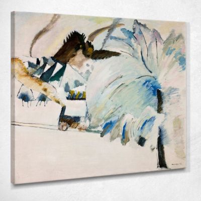 Murnau Con Locomotiva Wassily Kandinsky wk164 quadro stampa su tela