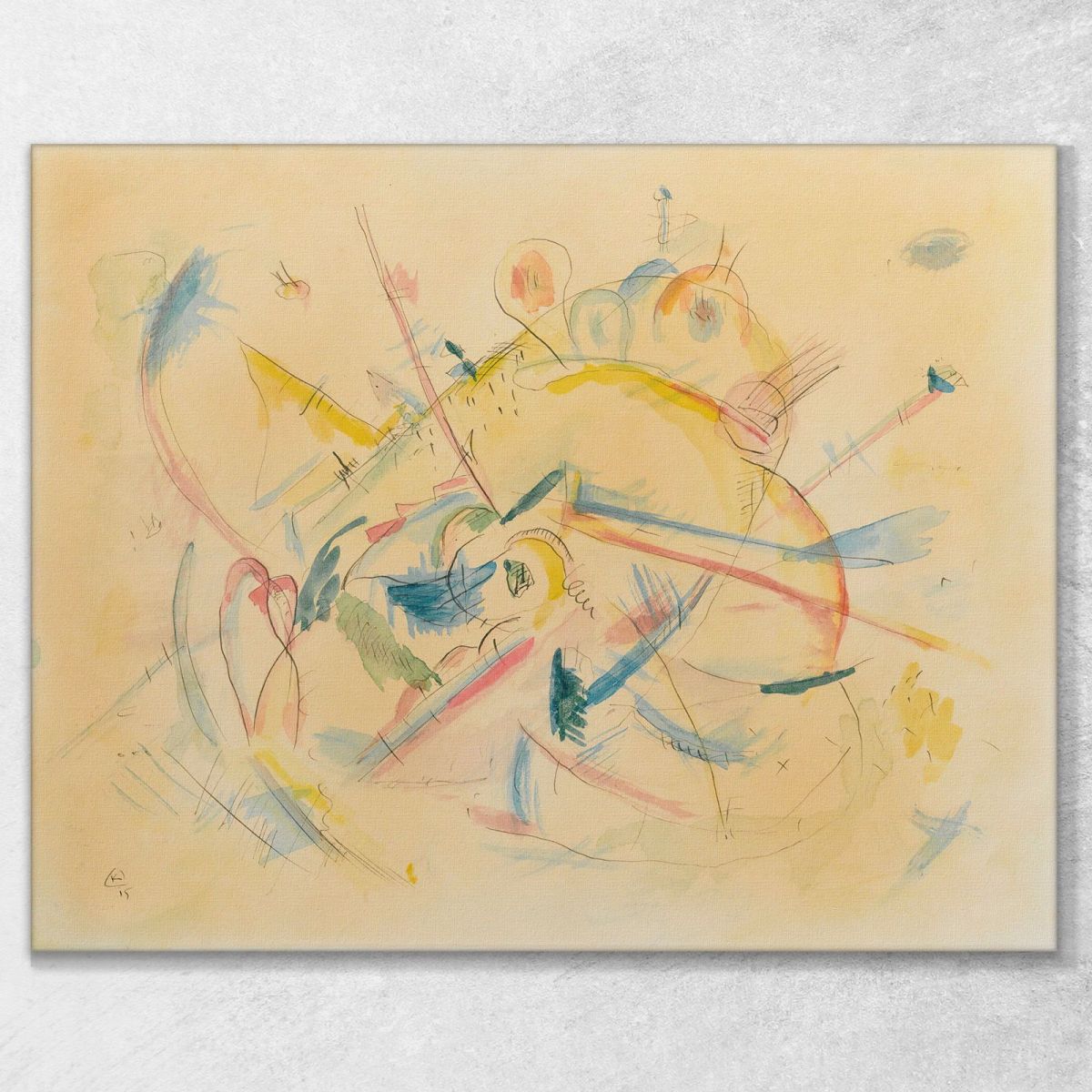 Senza Titolo Senza Titolo Wassily Kandinsky wk173 quadro stampa su tela