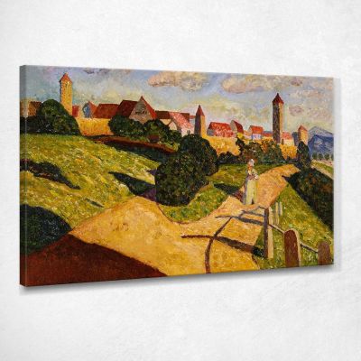 Città Vecchia Ii 1902 Wassily Kandinsky wk179 quadro stampa su tela