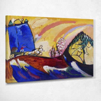 Dipingere Con La Troika Wassily Kandinsky wk183 quadro stampa su tela