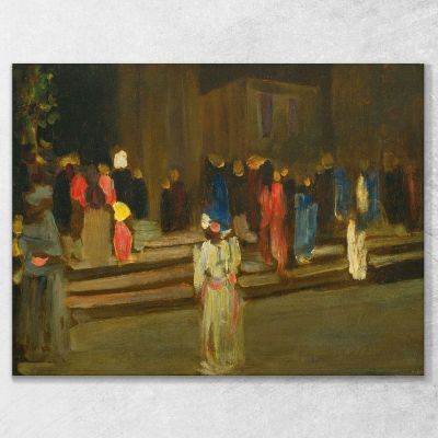 Park Von St. Cloud Eingang Park Of St. Cloud Entrance Wassily Kandinsky, wk185 canvas print
