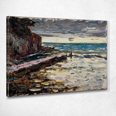 Rapallo Stormy Sea 1906 Wassily Kandinsky wk198 quadro stampa su tela