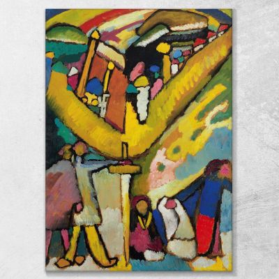 Studio Per L'Improvvisazione 8 1909 Wassily Kandinsky wk223 quadro stampa su tela