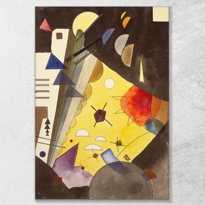 Tension En Hauteur 1924 Wassily Kandinsky, wk227 tableau impression sur toile