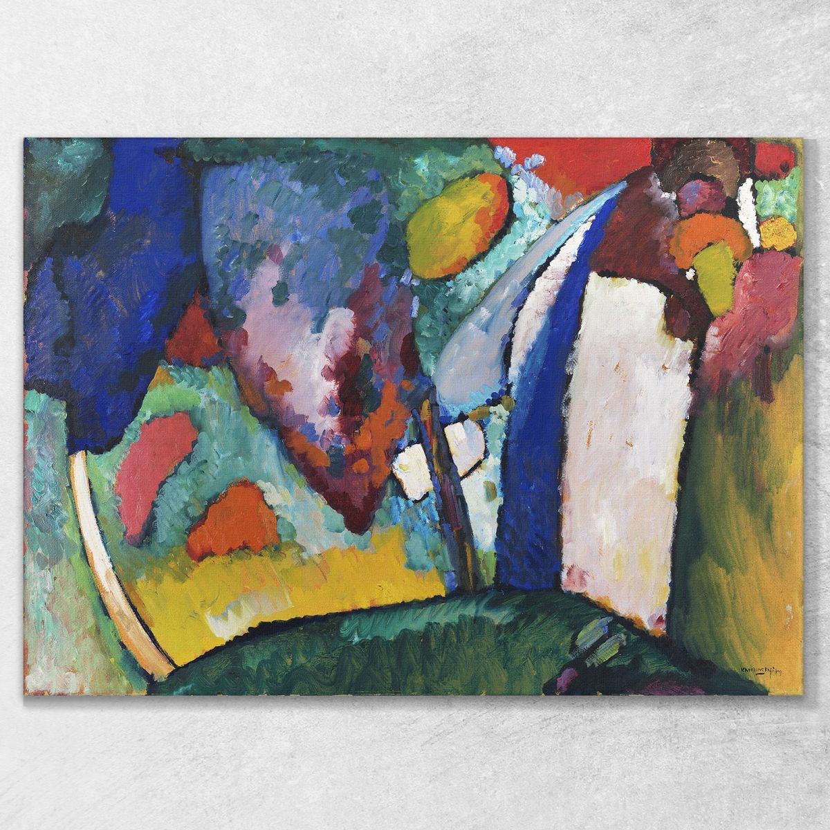 La Cascata Wassily Kandinsky wk233 quadro stampa su tela