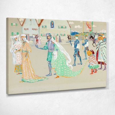 La Giovane Coppia Wassily Kandinsky wk234 quadro stampa su tela